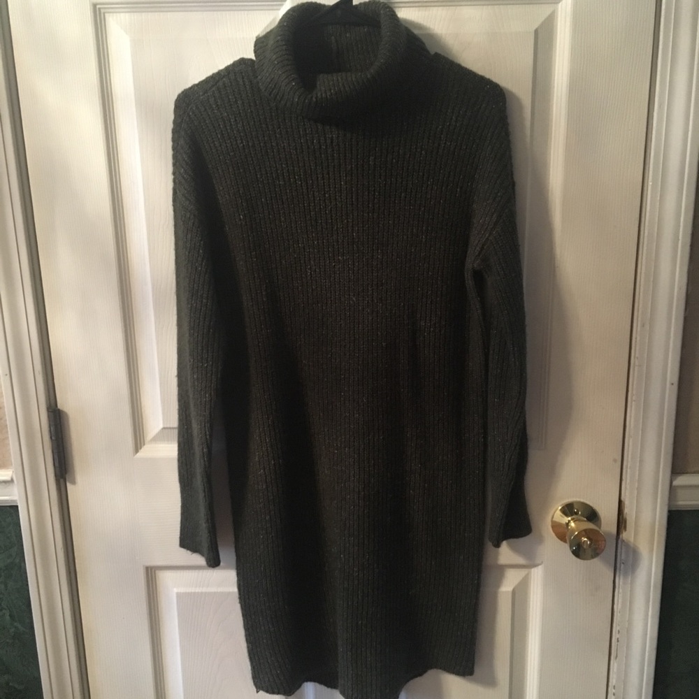 American Eagle Olive Green Sweater Dress